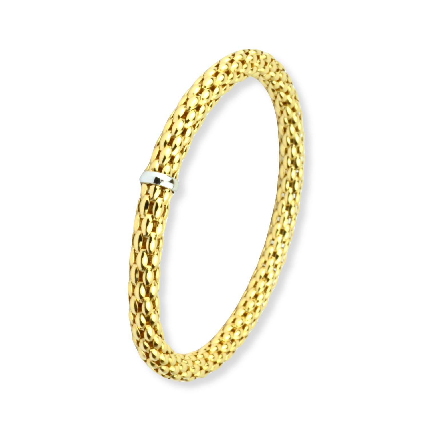 Schmidt Armband für Damen, 585 Gold/Silber, 6mm, 55mm Innendurchmesser